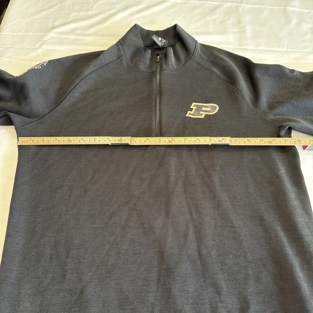 Mens Large Purdue Boilermakers Nike Pullover 1/4 Zip Golf black
